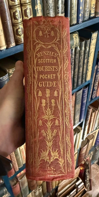 1852 Menzie's Tourist Pocket Guide for Scotland : 5 Maps & Plans + 18 Engravings