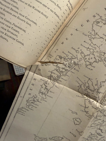 1852 Menzie's Tourist Pocket Guide for Scotland : 5 Maps & Plans + 18 Engravings