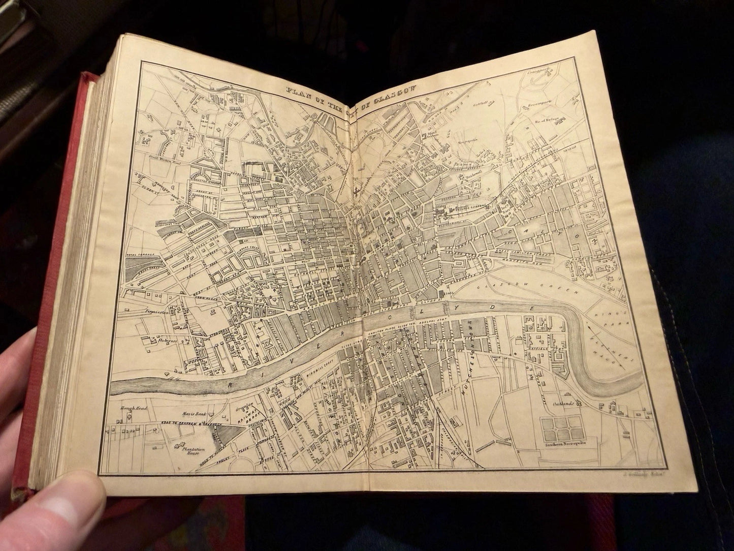 1852 Menzie's Tourist Pocket Guide for Scotland : 5 Maps & Plans + 18 Engravings