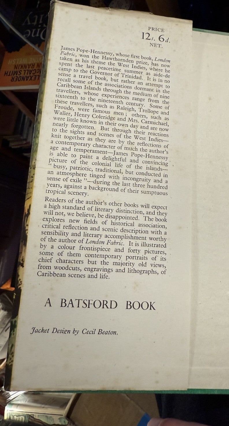 West Indian Summer : James Pope-Hennessy : West Indies : Travel : 1943