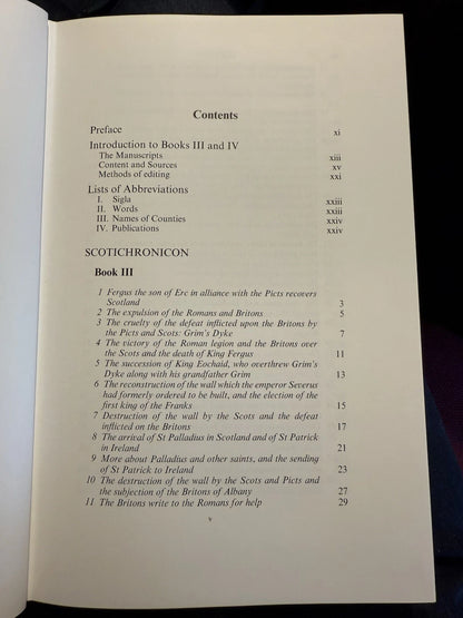 Scotichronicon (Vol 2 Books III and IV) Walter Bower, 1989 Medieval Scotland