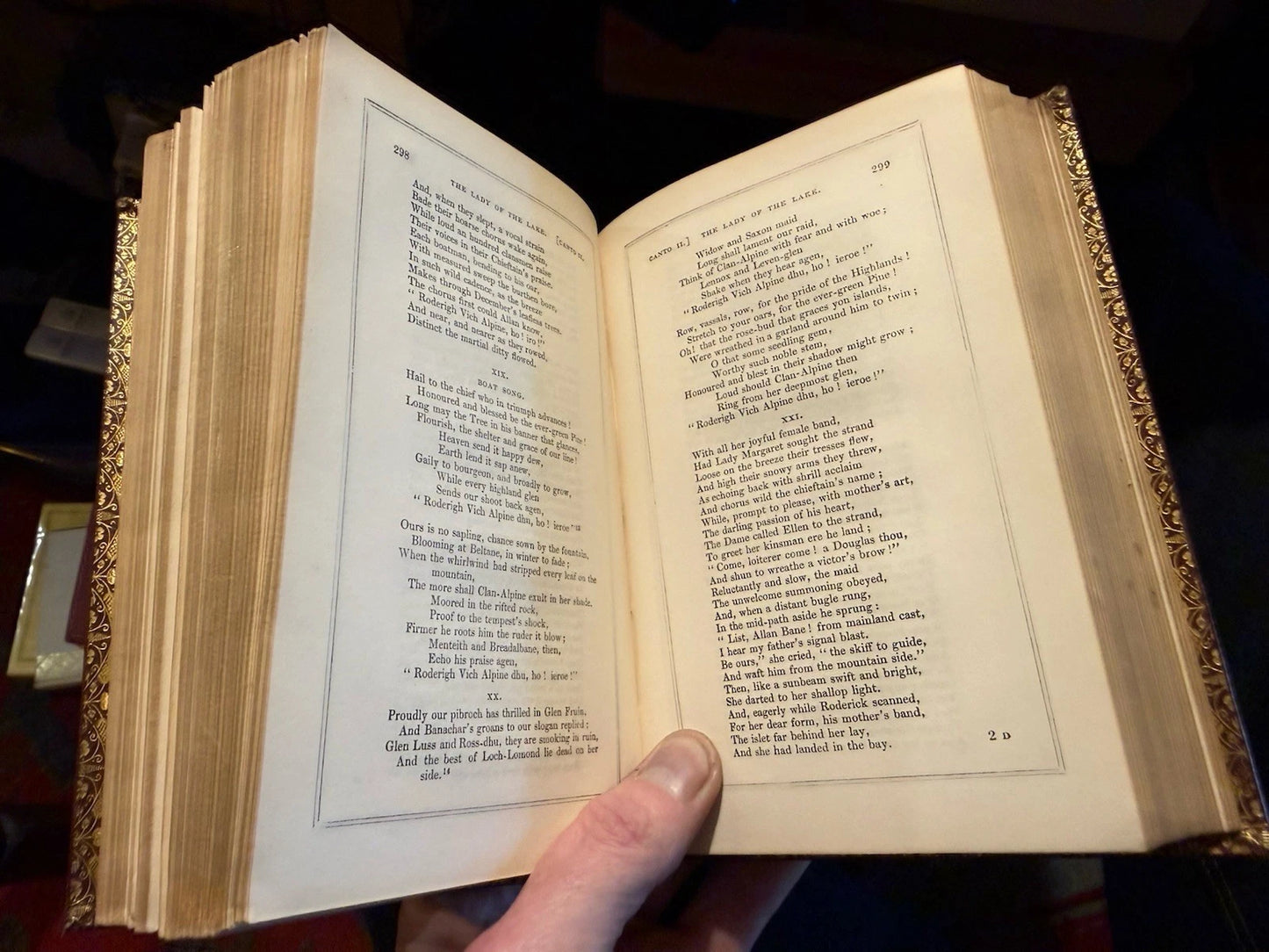 1850 The Poetical Works of Sir Walter Scott : Fine Binding : Lady of the Lake