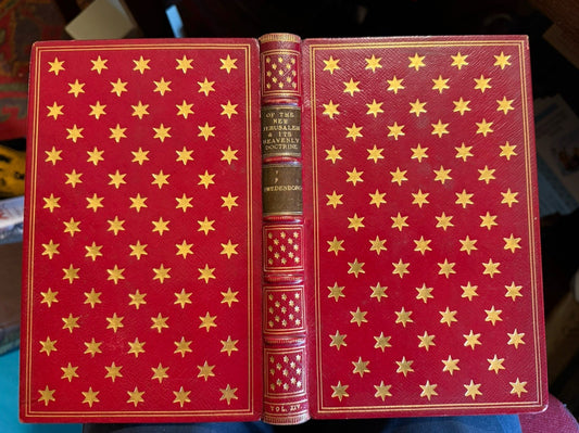 1860 Swedenborg : Of the New Jerusalem and its Heavenly Doctrine : Fine Binding