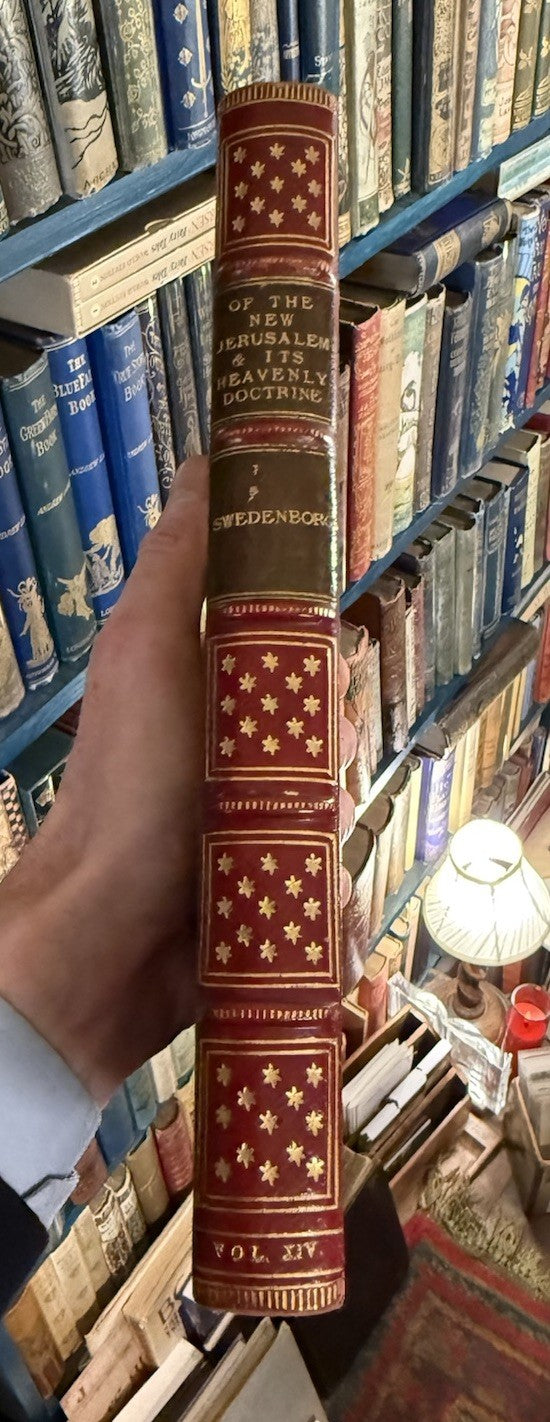1860 Swedenborg : Of the New Jerusalem and its Heavenly Doctrine : Fine Binding