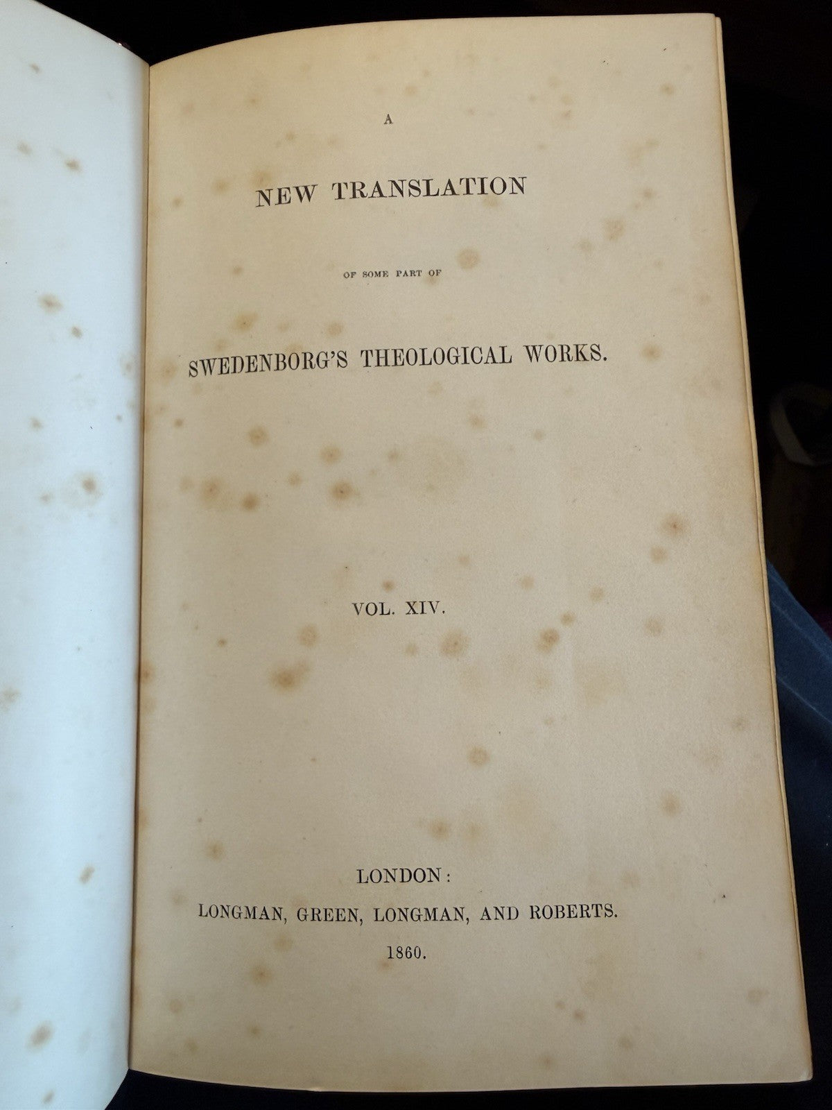 1860 Swedenborg : Of the New Jerusalem and its Heavenly Doctrine : Fine Binding