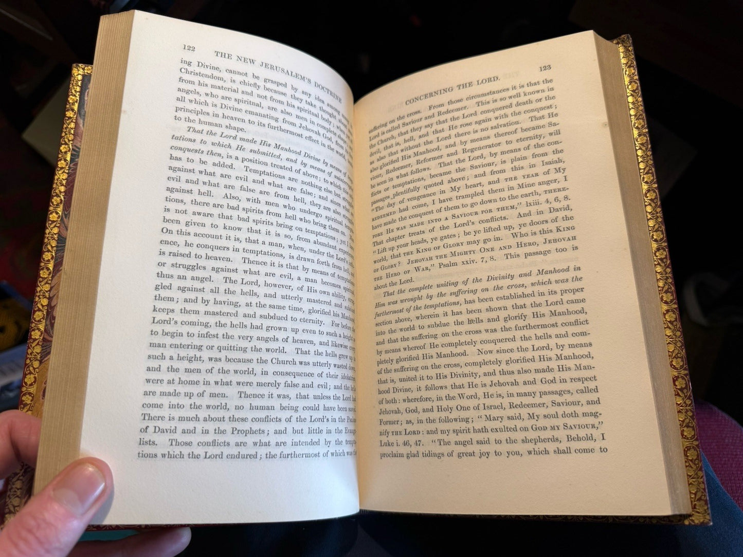 1860 Swedenborg : Of the New Jerusalem and its Heavenly Doctrine : Fine Binding