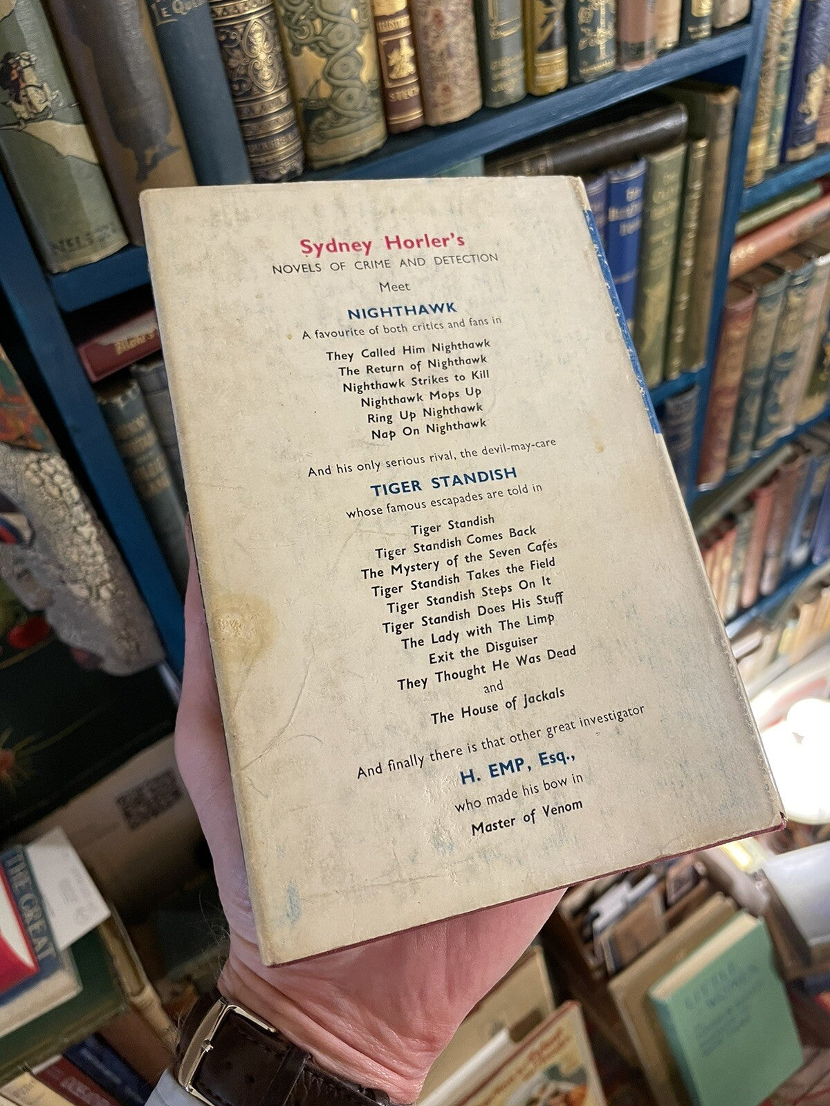 Sydney Horler : Murderer at Large : 1st Edition 1952 : Crime & Detection