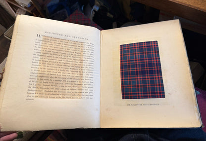 1893 Stewart's Old & Rare Scottish Tartans (45 Silk Examples) Scotland Clans