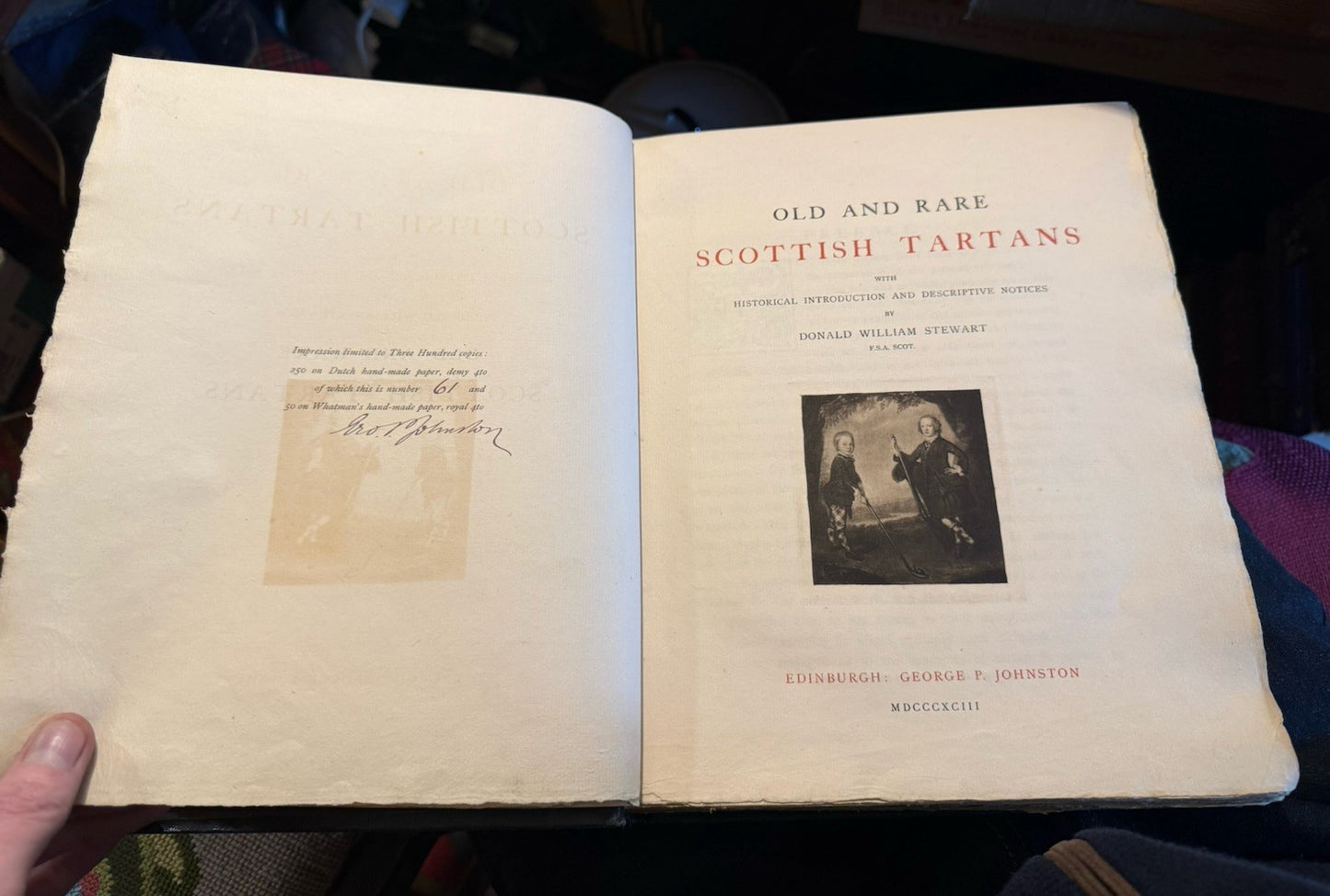 1893 Stewart's Old & Rare Scottish Tartans (45 Silk Examples) Scotland Clans