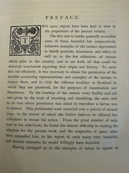 1893 Stewart's Old & Rare Scottish Tartans (45 Silk Examples) Scotland Clans