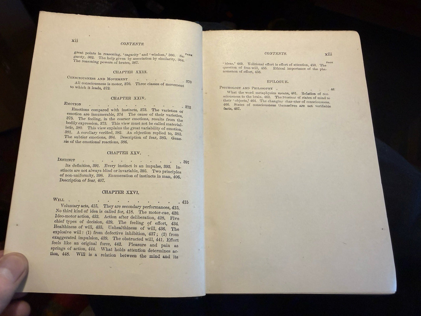 Text book of Psychology : William James : Macmillan 1892 : First Edition