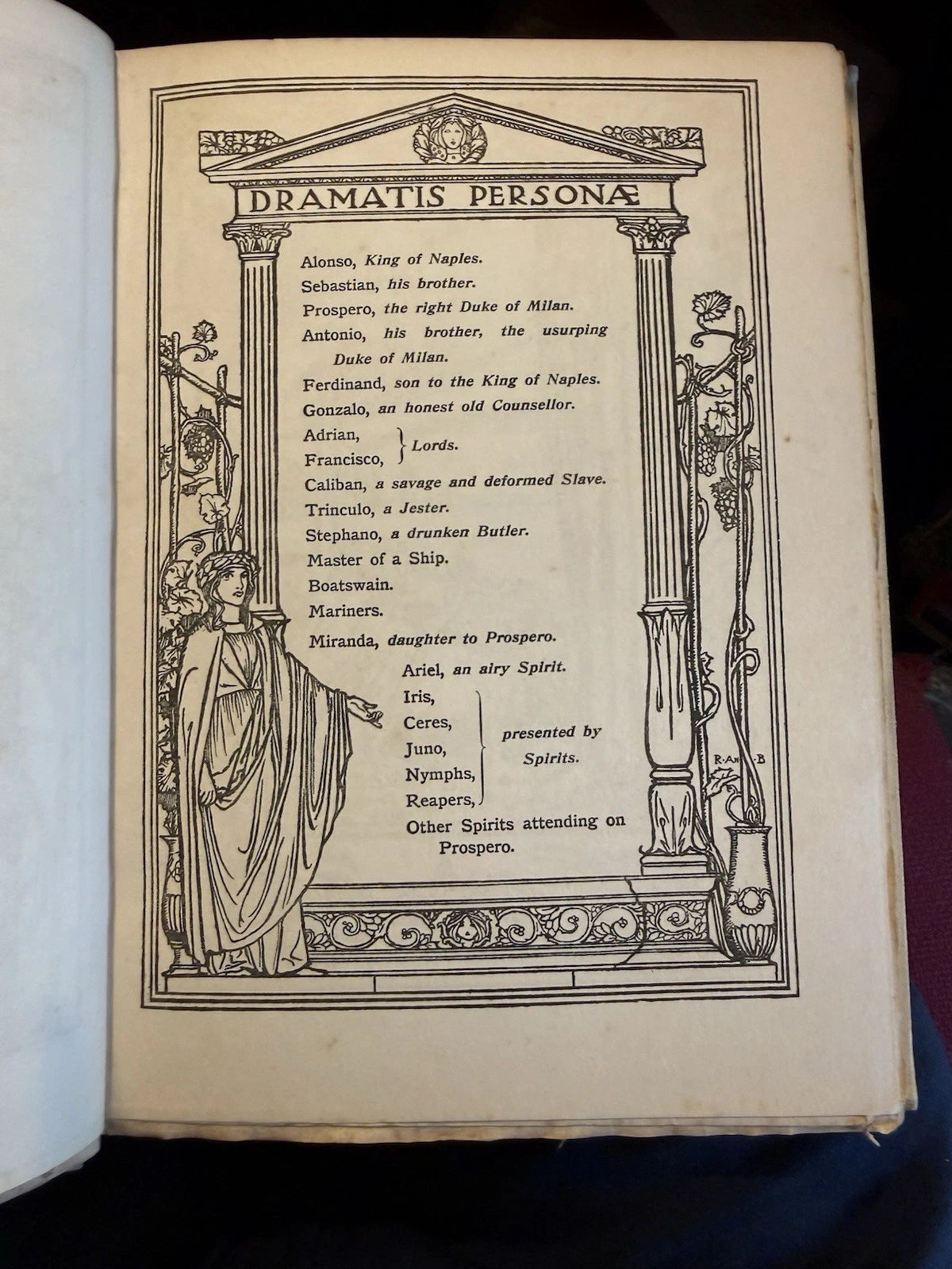 The Tempest : William Shakespeare : Illustrated by Robert Anning Bell : 1st 1901