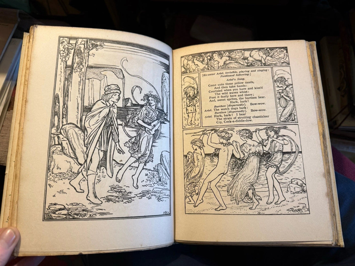 The Tempest : William Shakespeare : Illustrated by Robert Anning Bell : 1st 1901