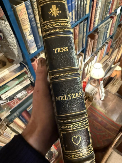 David Meltzer BEAT POET Signed In BESPOKE LEATHER SANGORSKI & SUTCLIFFE BOOK BOX