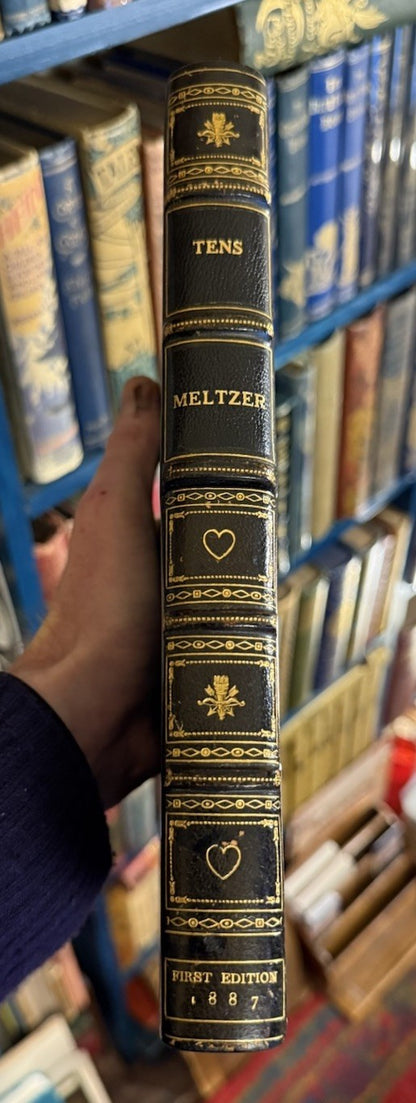 David Meltzer BEAT POET Signed In BESPOKE LEATHER SANGORSKI & SUTCLIFFE BOOK BOX