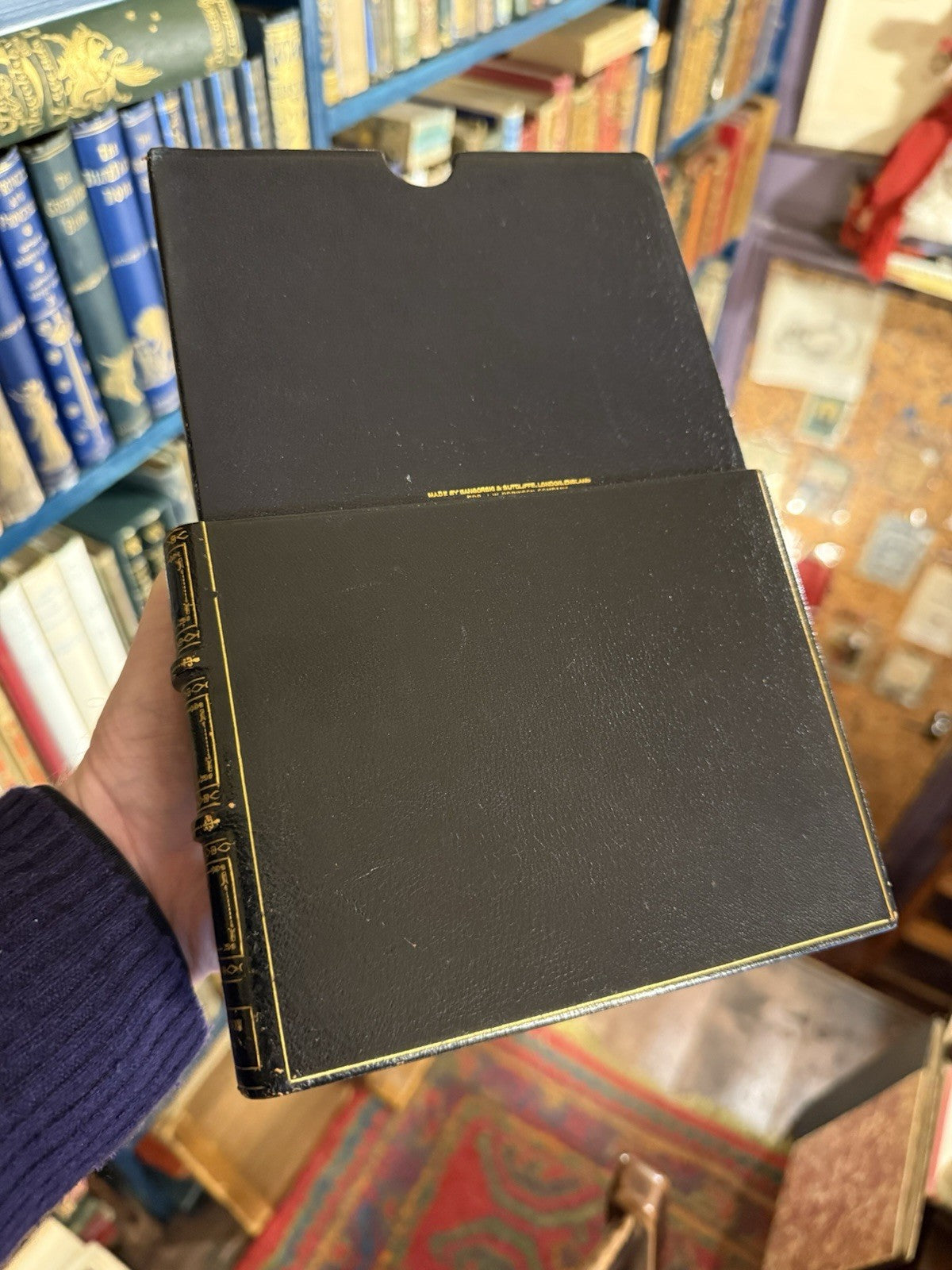 David Meltzer BEAT POET Signed In BESPOKE LEATHER SANGORSKI & SUTCLIFFE BOOK BOX