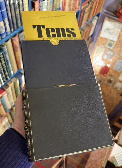 David Meltzer BEAT POET Signed In BESPOKE LEATHER SANGORSKI & SUTCLIFFE BOOK BOX