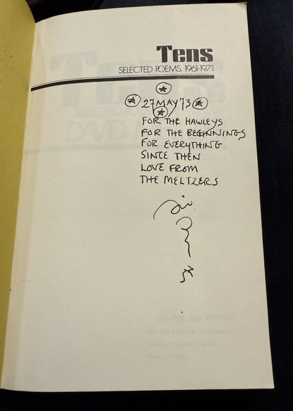 David Meltzer BEAT POET Signed In BESPOKE LEATHER SANGORSKI & SUTCLIFFE BOOK BOX