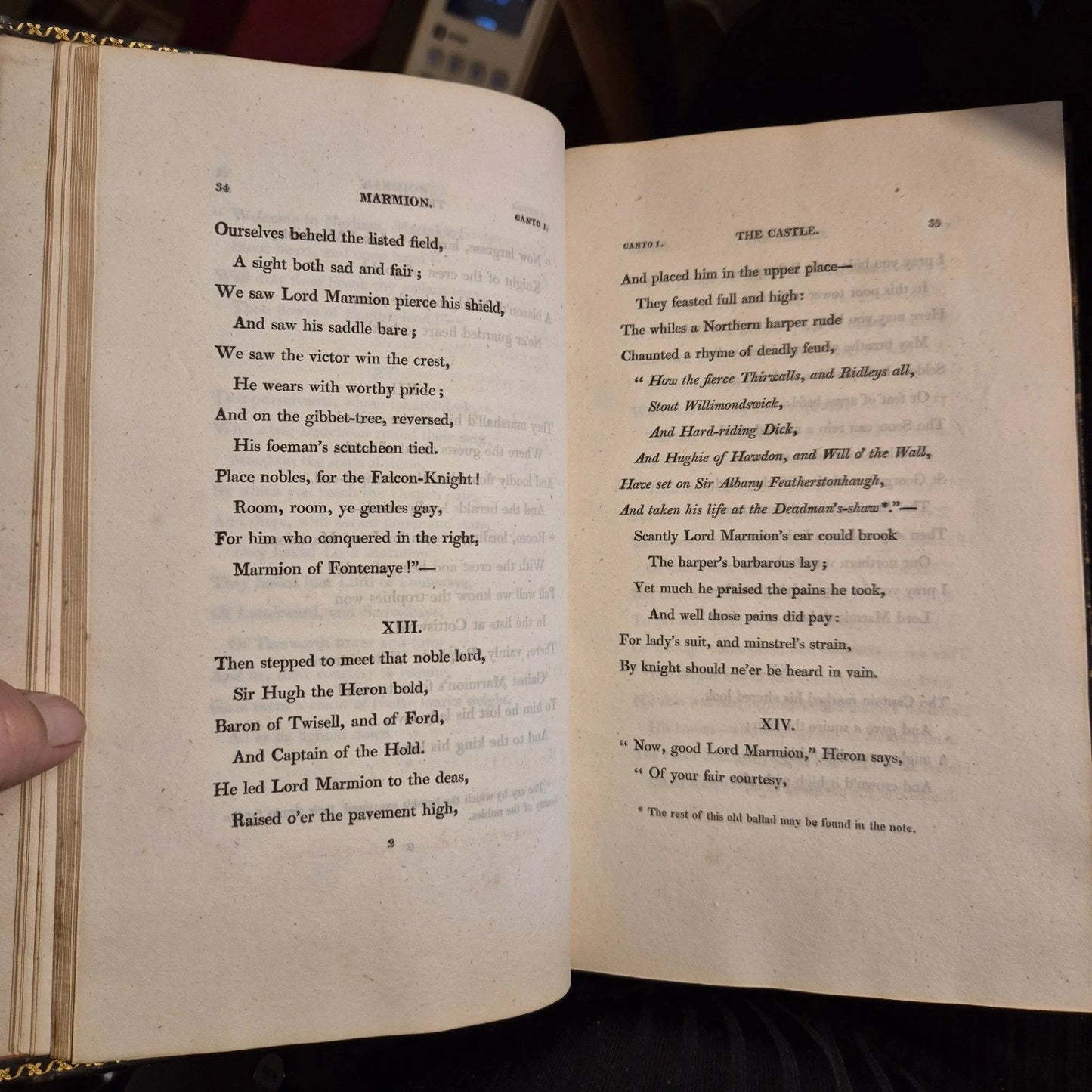 1811 Marmion : A Tale Of Flodden Field : Sir Walter Scott