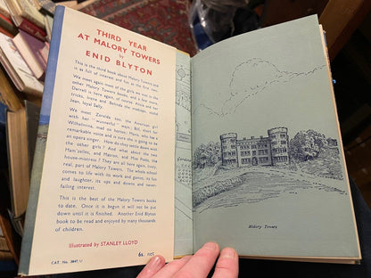Enid Blyton : Third Year at Malory Towers : 1st 1949 : Very Fine Copy