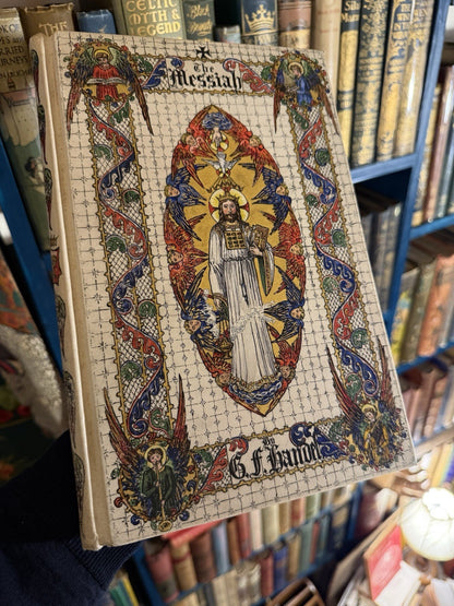 c1890 The Messiah : George Frederic Handel : Hand Painted Vellum Binding