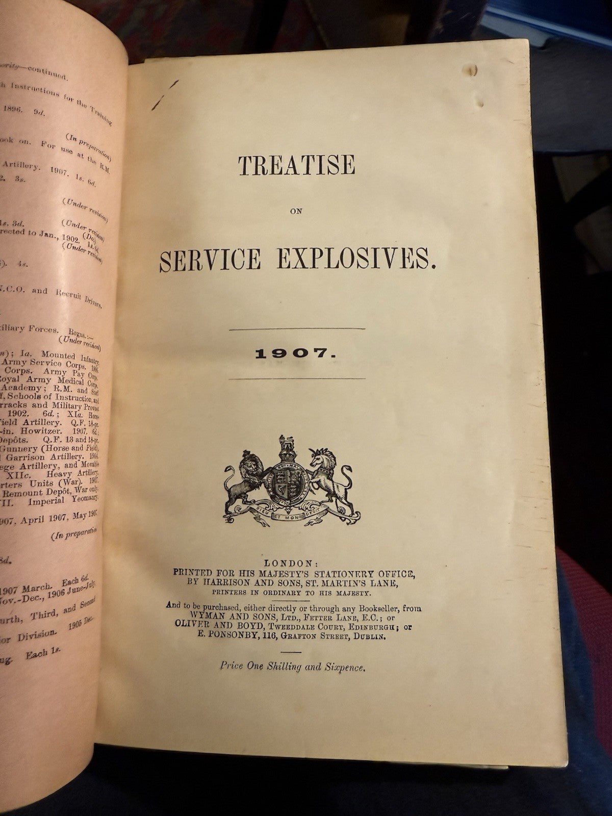 1907 : Treatise on Service Exposives : Compounds : Gunpowder : Nitro-Glycerine