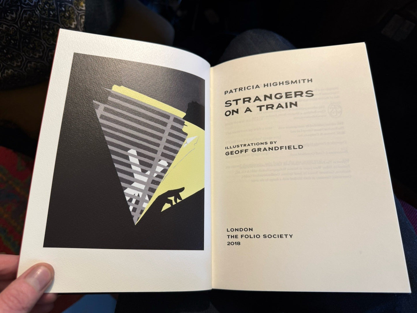 Patricia Highsmith : Strangers on a Train : Thriller : Folio Society 2018