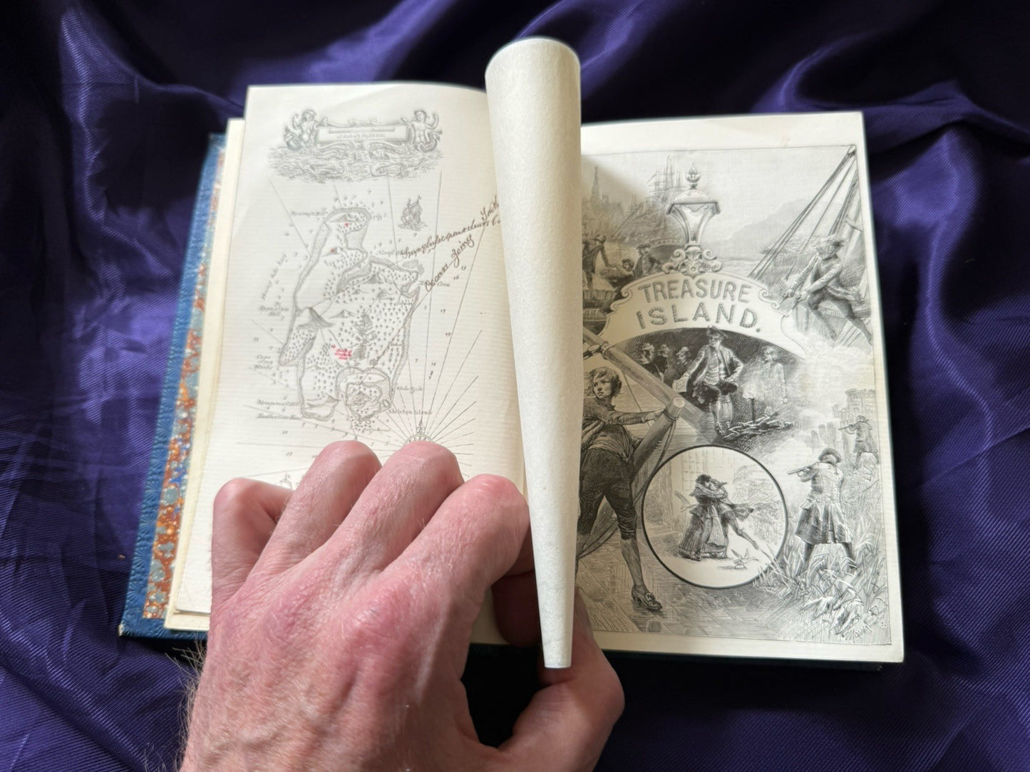 1899 Treasure Island : Robert Louis Stevenson : Fine Prize Binding : Illustrated