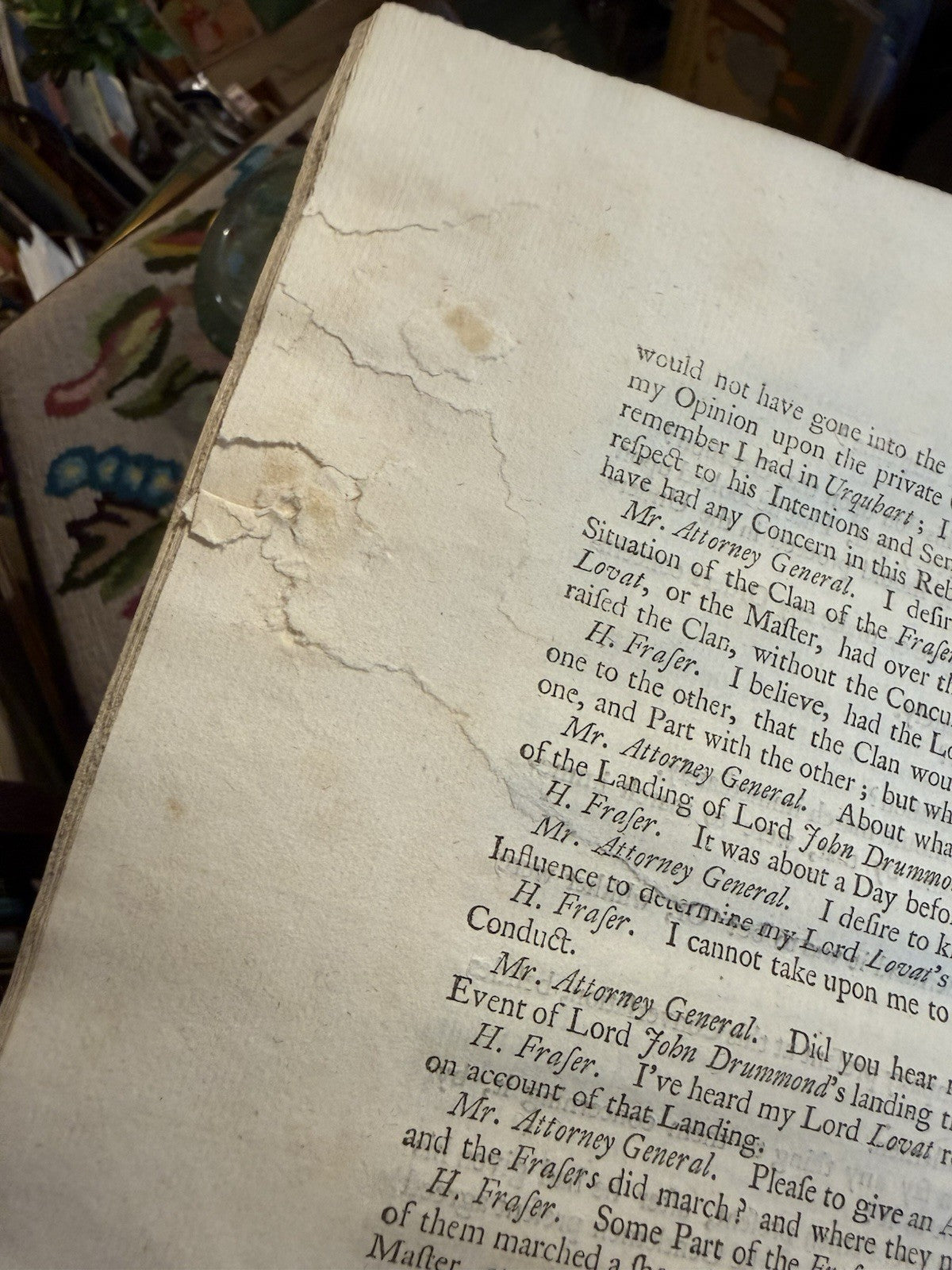1746 Tryals of the Rebel Lords : Jacobite Treason Trials : Lord Lovat : Culloden
