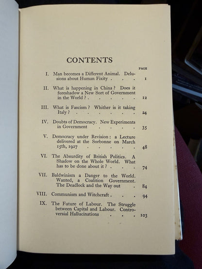H G Wells : The Way the World is Going : 1st Edition in Fine Dust Jacket 1928