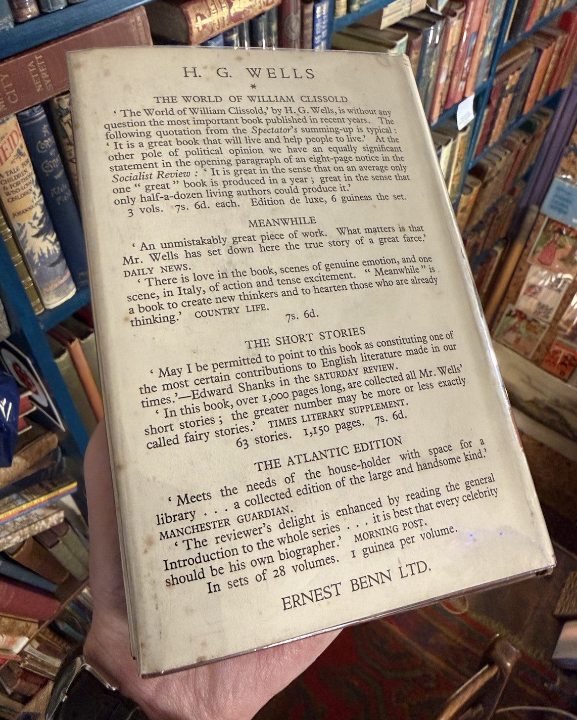 H G Wells : The Way the World is Going : 1st Edition in Fine Dust Jacket 1928
