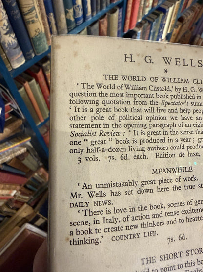 H G Wells : The Way the World is Going : 1st Edition in Fine Dust Jacket 1928