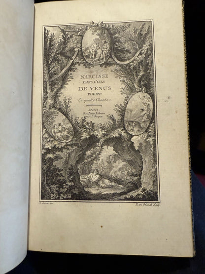 1769 MALFILATRE, Jacques : Narcisse Dans L'Isle De Venus FRENCH BINDING