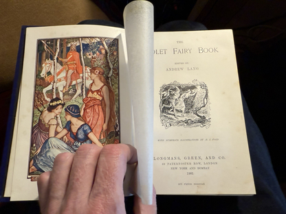 The Violet Fairy Book : Andrew Lang : Illustrated : First Edition 1901