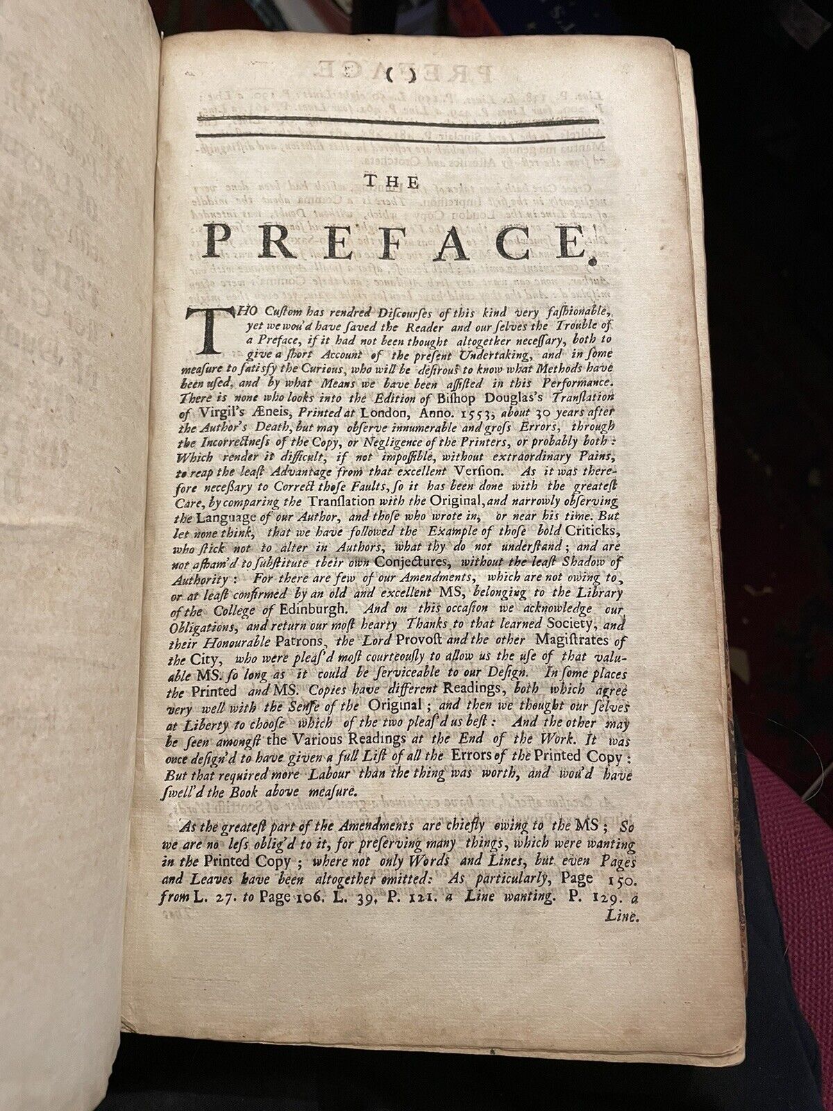 1710 Virgil's Aeneid Translated into Scottish Verse : Bishop Gavin Douglas