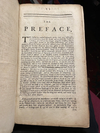 1710 Virgil's Aeneid Translated into Scottish Verse : Bishop Gavin Douglas