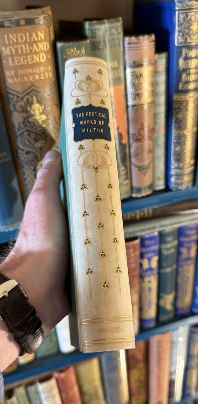 Poetical Works of Milton : Paradise Lost / Regain'd : Vellum Binding 1908