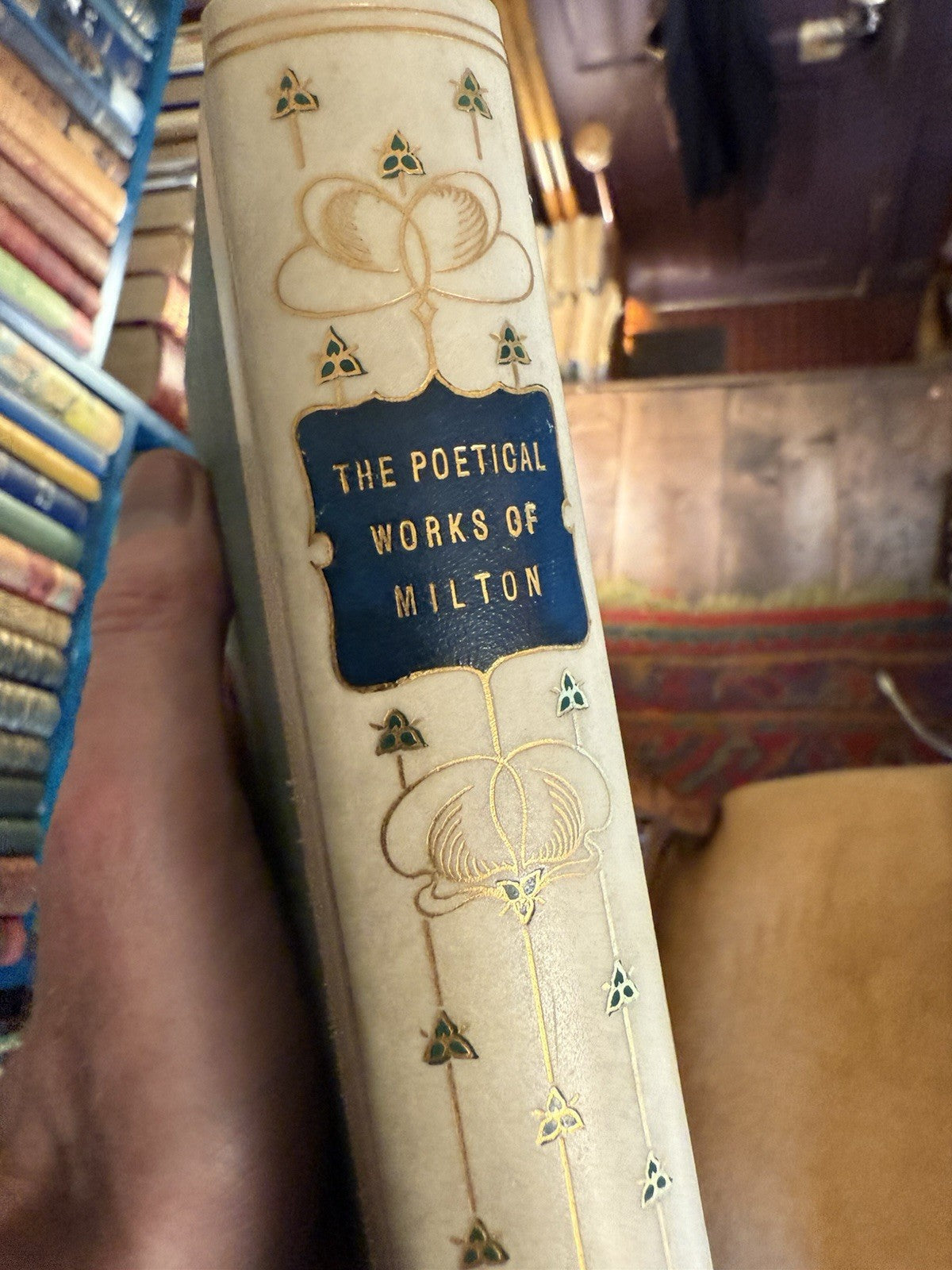 Poetical Works of Milton : Paradise Lost / Regain'd : Vellum Binding 1908