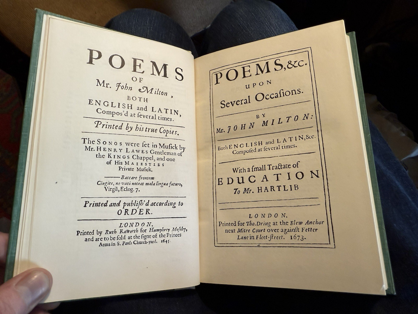 Poetical Works of Milton : Paradise Lost / Regain'd : Vellum Binding 1908