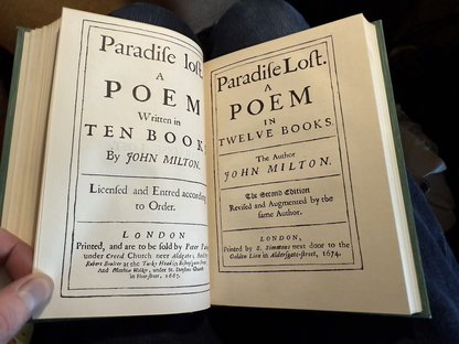 Poetical Works of Milton : Paradise Lost / Regain'd : Vellum Binding 1908