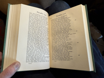 Poetical Works of Milton : Paradise Lost / Regain'd : Vellum Binding 1908