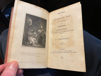 1824 Voltaire (2 Vols) Histoire de Charles XII : French Language : History