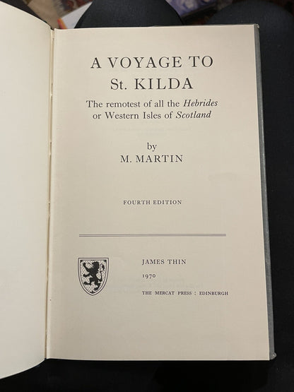 A Voyage To St. Kilda : Martin : James Thin 1970 Facsimile Edition