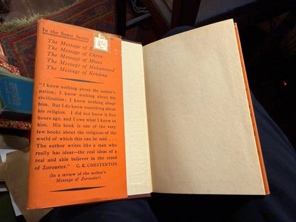 The Message of Buddha : A.S. Wadia : Buddhism : HB in DJ : 1st Edition 1938