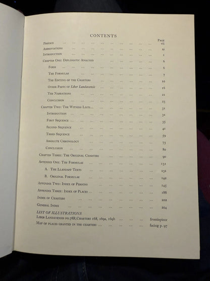 1979 The Llandaff Charters : Wendy Davies : Historical Llandaff in Wales