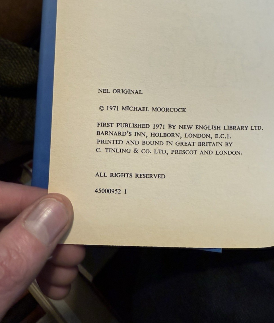 1971 Michael Moorcock : The Warlord of the Air : 1st Edition : Science Fiction