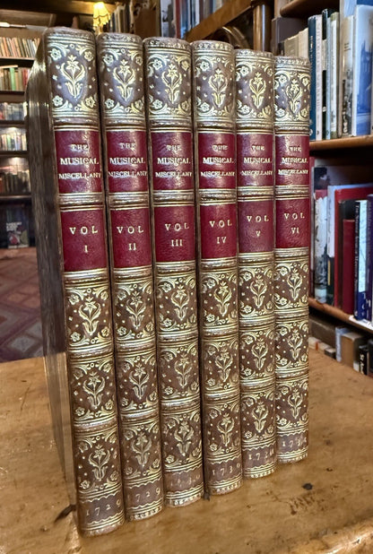 The Musical Miscellany (6vols) Zaehnsdorf : Violin & Flute : Watts 1729-1731