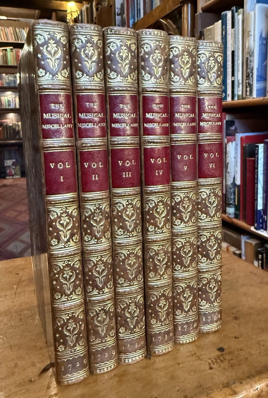 The Musical Miscellany (6vols) Zaehnsdorf : Violin & Flute : Watts 1729-1731