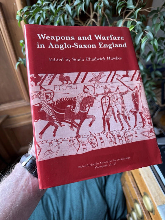 1989: Weapons and Warfare in Anglo-Saxon England; Sonia Chadwick Hawkes: VGC