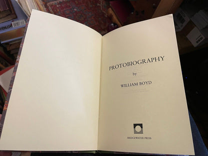 William BOYD / Protobiography Lettered Edition Signed Limited 1st Edition 1998